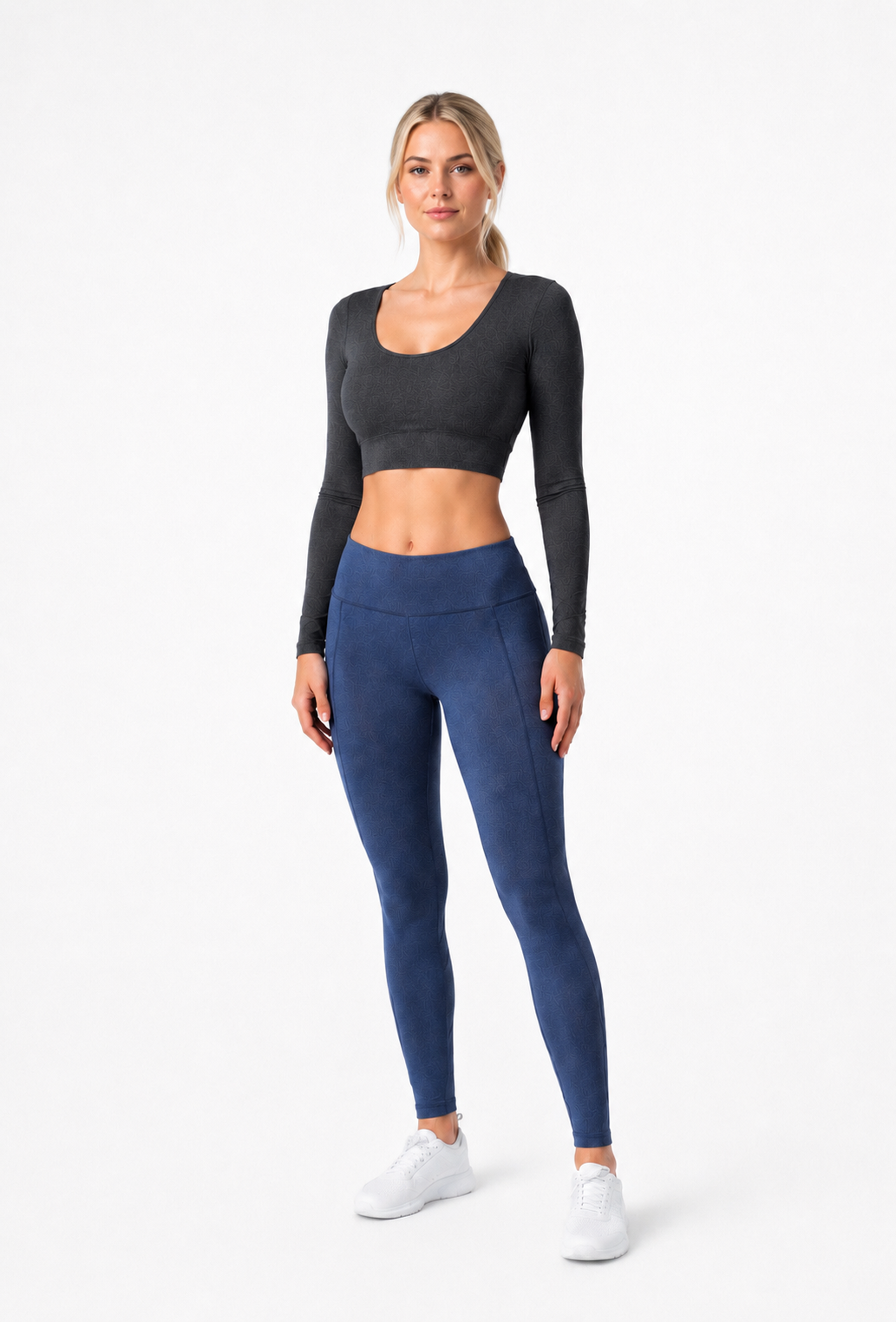 Premium Loungewear Crop Top GREY